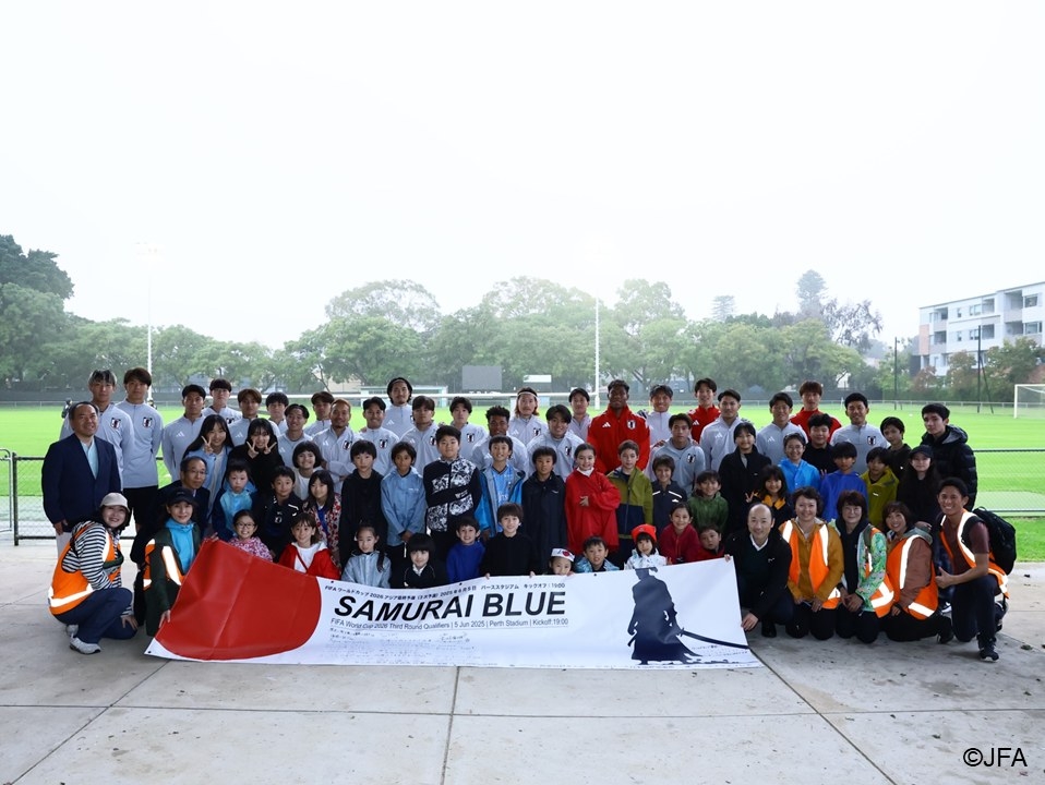 サッカー日本代表との交流会